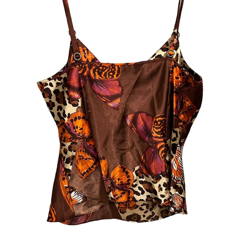 Russell Kemp Y2K Silk Mixed Print Tank L/14 - Picture 4 of 5